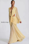 chiffon-sheer-long-sleeve-cutout-maxi-dress