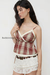 plaid-lace-halter-tank-top