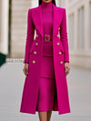 double-breasted-maxi-coat-and-belted-knit-midi-dress-set
