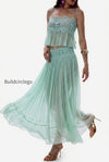 lace-chiffon-pleated-skirt-set