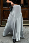 gray-satin-slit-maxi-skirt