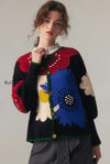 db-vintage-floral-embroidered-knit-cardigan