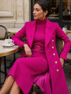 double-breasted-maxi-coat-and-belted-knit-midi-dress-set
