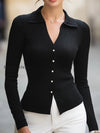faux-button-polo-v-neck-ribbed-knit-sweater