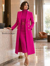 double-breasted-maxi-coat-and-belted-knit-midi-dress-set