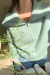 shawl-collar-zip-knit-cardigan