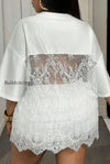 number-print-loose-street-sheer-lace-t-shirt