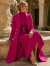 double-breasted-maxi-coat-and-belted-knit-midi-dress-set