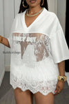 number-print-loose-street-sheer-lace-t-shirt