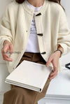 toggle-button-round-neck-cardigan